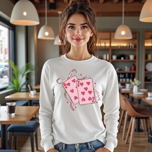 67 Valentine's day Hearts cards T-shirt  S M L XL New Graphic Tees Lucky 6 7
